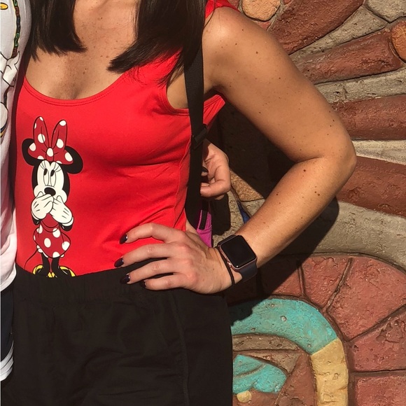 Red Minnie Mouse Swimsuit - Picture 3 of 10